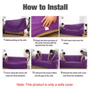 Sofa All-inclusive Universal Set Sofa Full Cover Add One Piece of Pillow Case, Size:Single Seater(90-140cm)(Black)