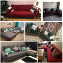 Sofa All-inclusive Universal Set Sofa Full Cover Add One Piece of Pillow Case, Size:Single Seater(90-140cm)(Black)