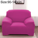Sofa All-inclusive Universal Set Sofa Full Cover Add One Piece of Pillow Case, Size:Single Seater(90-140cm)(Rose Red)