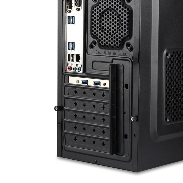 50CM USB3.0 Rear PCI Baffle Line Full Height Chassis DIY With Ear 20pin Transfer Cable(Black)