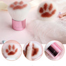MMZ Cat Claw Loose Powder Multi-function Makeup Brush Fiber Hair Makeup Tool(Flat Head Base Brush)