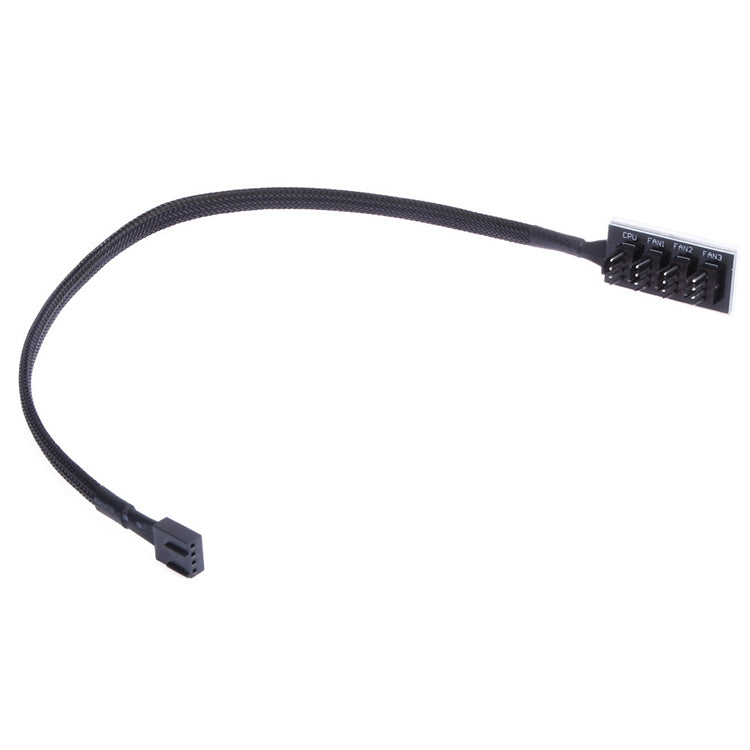 2 PCS Computer Fan PWM Hub Computer Chassis Fan Hub(A Drag Five)