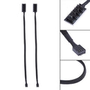 2 PCS Computer Fan PWM Hub Computer Chassis Fan Hub(A Drag Five)