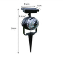 Solar Rotating Colorful Projection Lamp Outdoor Grass Light Garden Light