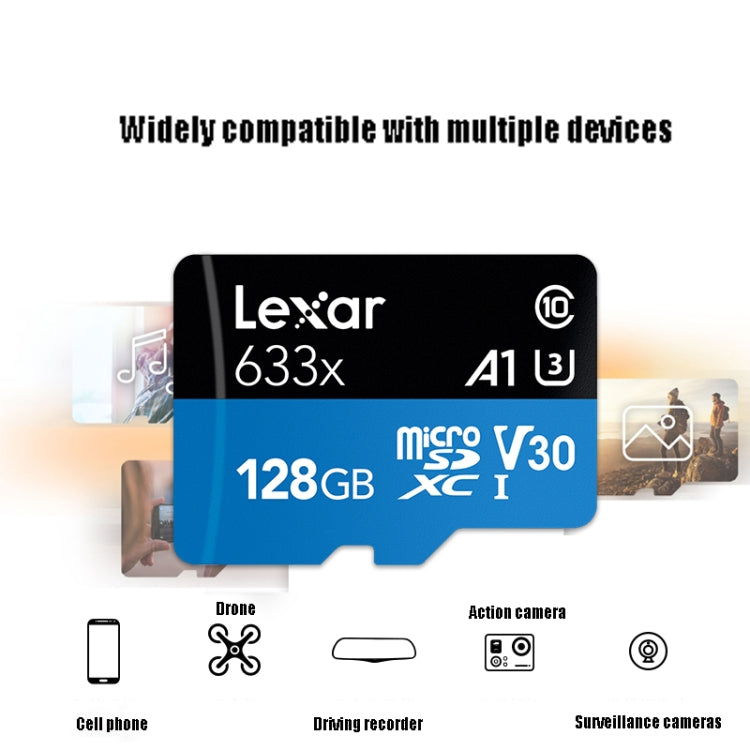 Lexar 633x 128GB High-speed Driving Recorder Dedicated TF Card Mobile Phone Memory Card