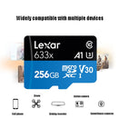Lexar 633x 256GB High-speed Mobile Phone Camera Memory TF Card Switch Expansion Driving Recorder Dedicated Storage Flash Memory Card