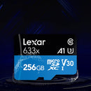 Lexar 633x 256GB High-speed Mobile Phone Camera Memory TF Card Switch Expansion Driving Recorder Dedicated Storage Flash Memory Card