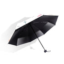 Sunny and Rainy Sunscreen and UV Protection Cute Folding Mini Sun Umbrella, Style:Five Fold(Black)