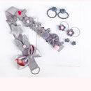 54 PCS / 3 Sets Baby Hair Accessories Girls Hairpin Hair Ring Boxed(Gray)