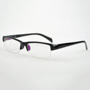 Women Men Half Frame Myopia Glasses HD AC Green Film Lens Myopia Eyeglasses(-4.00D)