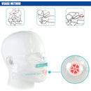 CPR Emergency Face Shield Mask Key Ring Breathing Mask(Orange)