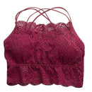Girl Beauty Back Lace Wrap, Size:One Size(Wine Red)