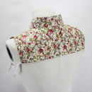 Small Floral Cotton Shirt Collar Jacket Decorative Fake Collar, Size:One Size(Floral on White)
