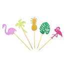 25 PCS / 5 Packs Holiday Theme Party Cake Dessert Table Decoration Inserted Card