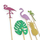 25 PCS / 5 Packs Holiday Theme Party Cake Dessert Table Decoration Inserted Card