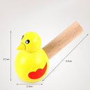 3 PCS Painted Wooden Cartoon Bird Whistle Children Educational Music Toy, Random Color Delivery