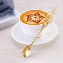 2 PCS Creative Musical Note Spoon Coffee Stirring Scoop Stainless Steel Titanium Music Bar Spoon Gift Spoon(Purple)