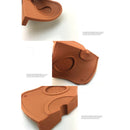 2 PCS Pressure Pad Non-slip Filling Corner Coffee Pad, Size:Small 12.5Ã—14cm(Black)