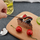 2 PCS Stainless Steel Spoon Portable Metal Coffee Teaspoon Creative Love Heart Shaped Wedding Party Gift Dinnerware, Color:Blue Porous Love