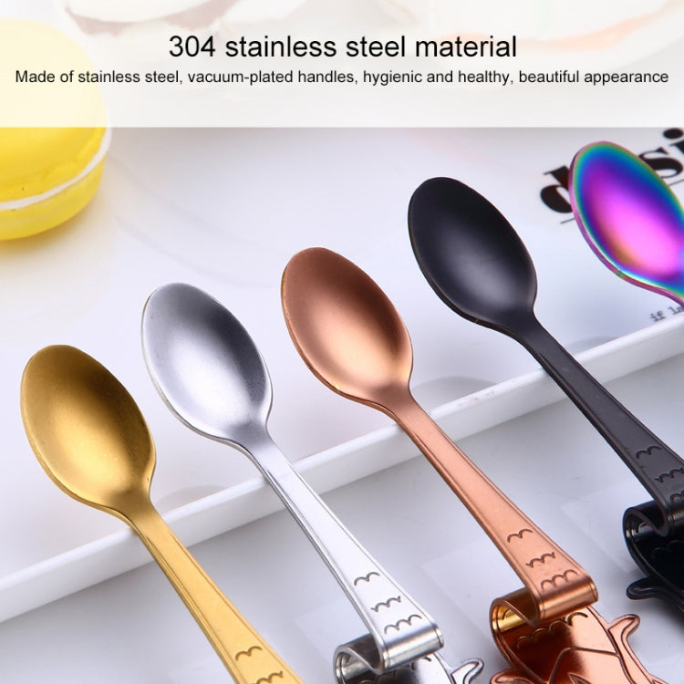 Creative Coffee Spoon Mermaid Shape Handle Spoons Flatware Drinking Tools, Color:True Color