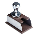 Stainless Steel Silicone Espresso Coffee Tamper Stand Barista Tool Powder Pad Hammer Pad(Brown)
