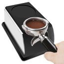 Stainless Steel Silicone Espresso Coffee Tamper Stand Barista Tool Powder Pad Hammer Pad(Brown)