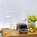 Heat-resistant Hand-made Coffee Glass Pot Cloud Coffee Sharing Pot, Specification:350ml Integrated Glass Filter Cup