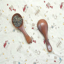 10 PCS Log Short Handle Wide Mouth Milk Powder Spoon Wooden Seasoning Tea Spoon, Style:C