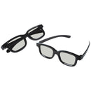 2 PCS 3D Film Special Polarized Glasses, Non-flash Stereo 3D Glasses