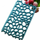 2 PCS Cake Fondant Tool Heart Shaped Diamond Texture Plaid Overpass Quyi Seal Printing Mould(Diamond 54053)
