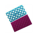 2 PCS Cake Fondant Tool Heart Shaped Diamond Texture Plaid Overpass Quyi Seal Printing Mould(Four Leaf Flower 54216)