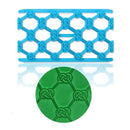 2 PCS Cake Fondant Tool Heart Shaped Diamond Texture Plaid Overpass Quyi Seal Printing Mould( 8 Word Cutting Die 56001)
