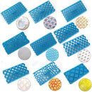 2 PCS Cake Fondant Tool Heart Shaped Diamond Texture Plaid Overpass Quyi Seal Printing Mould( 8 Word Cutting Die 56001)