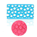 2 PCS Cake Fondant Tool Heart Shaped Diamond Texture Plaid Overpass Quyi Seal Printing Mould(Round Cut Mold 56002)