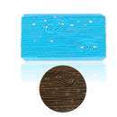 2 PCS Cake Fondant Tool Heart Shaped Diamond Texture Plaid Overpass Quyi Seal Printing Mould(Bark Cut Mold 56005)