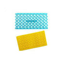 2 PCS Cake Fondant Tool Heart Shaped Diamond Texture Plaid Overpass Quyi Seal Printing Mould(Circle 54111)