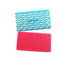 2 PCS Cake Fondant Tool Heart Shaped Diamond Texture Plaid Overpass Quyi Seal Printing Mould(Heart Shape 54112)