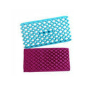 2 PCS Cake Fondant Tool Heart Shaped Diamond Texture Plaid Overpass Quyi Seal Printing Mould(Double Lattice 54113)