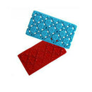 2 PCS Cake Fondant Tool Heart Shaped Diamond Texture Plaid Overpass Quyi Seal Printing Mould(Small Round Flower Core 54114)