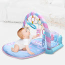 Baby Early Education Toy Baby Piano Fitness Frame Crawling Blanket Newborn Baby Toy(Blue)