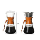 Heat Resistant Glass Coffee Pot Convenient Hand Made Pot, Specification:600ml Coffee Pot with Strainer