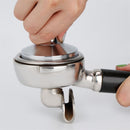 Stainless Steel Solid Wood Handle Integrated Coffee Powder, Specification:58mm, Color:Red Sandalwood Handle