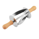 5 PCS Croissant Tool Roller Stainless Steel Croissant Cutlery Croissant Knife(Silver)