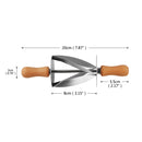 5 PCS Croissant Tool Roller Stainless Steel Croissant Cutlery Croissant Knife(Silver)
