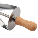 5 PCS Croissant Tool Roller Stainless Steel Croissant Cutlery Croissant Knife(Silver)