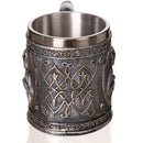 3D Viking Skull Coffee Beer Mug Skull Mug Beer Wine Drink Gift Stainless Steel Knight Decorative Cup for Men Mug