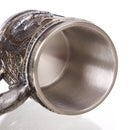 3D Viking Skull Coffee Beer Mug Skull Mug Beer Wine Drink Gift Stainless Steel Knight Decorative Cup for Men Mug