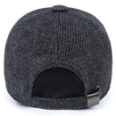 Winter Casual Baseball Cap Outdoor Thickened Warm Bomber Hats for Men, Hat Size:Adjustable(Brown)