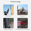4MM Diameter Reflective String Windproof Tent Rope Guy Line For Camping Rope, Color:30meters