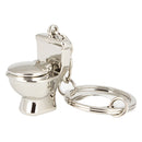 Classic 3D Keychain Mini Toilet Key Ring Chain Bathroom Cute Creative Gift trinket Car Styling Decoration
